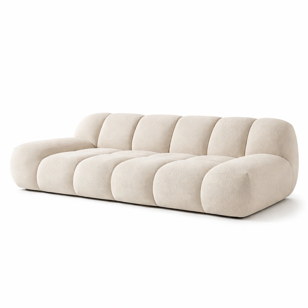 Designer Sofa 3 Sitzer Beige-kenvorio